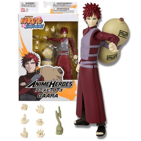 Boneco Naruto Shippuden Anime Heroes Gaara Bandai