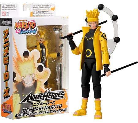 Boneco Articulado - Naruto Shippuden - Uzumaki Naruto Sage Of The