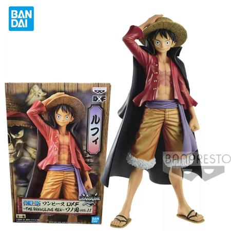 Boneco one piece - luffy - the grandline men saga de wano - bandai