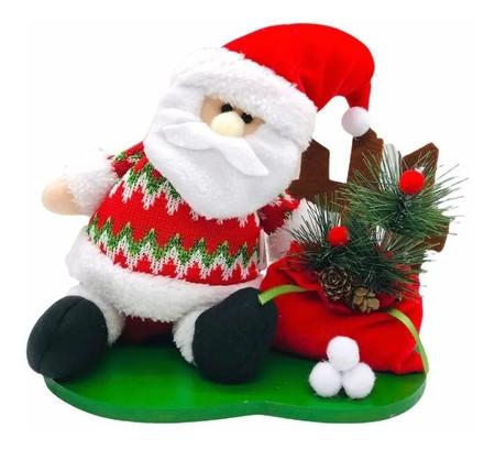 Enfeite Natal Boneco Papai Noel - Bom Preço Magazine