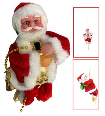 Boneco Papai Noel Tradicional na Corda - 90cm