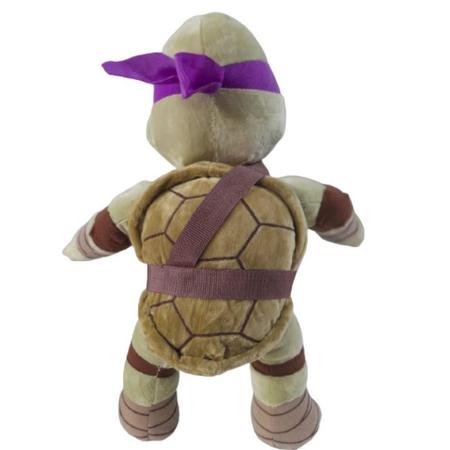 Boneco Pelúcia Grande Tartarugas Ninja Donatello 45cm