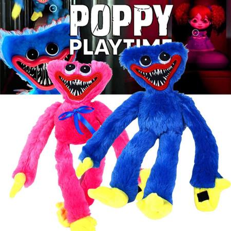 Poppy Playtime Jogo Brinquedos Boneco Pelúcia Huggy Wuggy 40CM