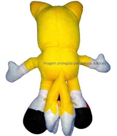 Boneco Pelucia Sonic Tails 50cm Unissex Antialergico Raposa