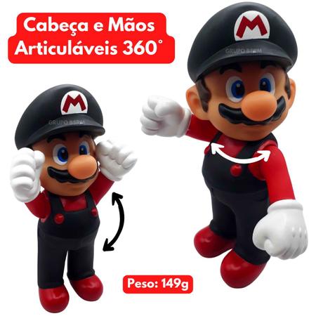 Boneco Super Mario Articulado Personagem Jogo Videogame 25cm :  : Brinquedos e Jogos