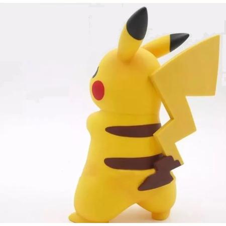 Sintético doll estampado - Pokémon - Pikachu e sua turma - Fundo amarelo