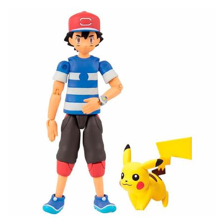 Boneco Pokémon Ash + Pikachu - Sunny Brinquedos - Bonecos - Magazine Luiza