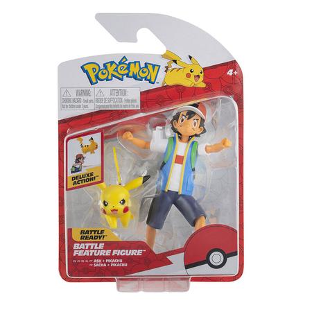 Boneco Pokémon Ash + Pikachu - Sunny Brinquedos - Bonecos - Magazine Luiza