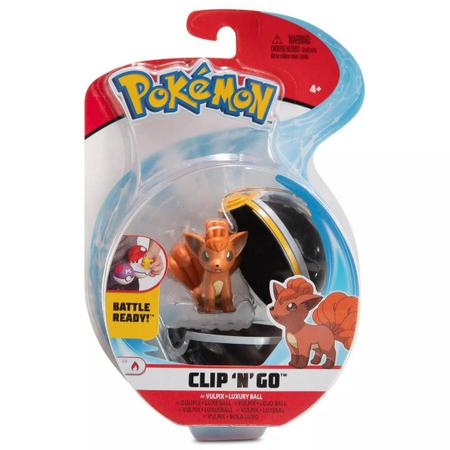 Boneco Pokemon Vulpix e Pokebola - 2606 sunny brinquedos em