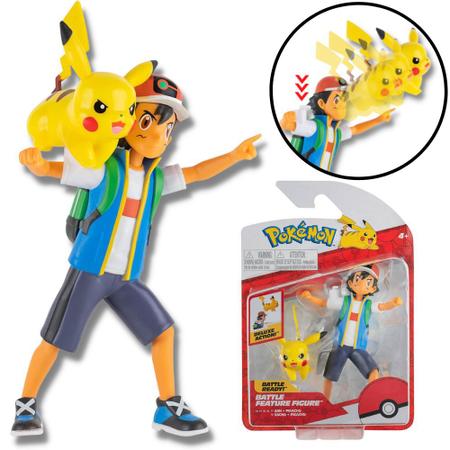 Boneco Pokémon Action Figure 2 - Salandit + Pikachu TOMY/Sunny em