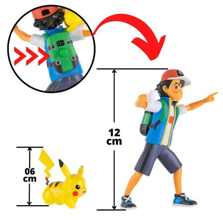 Boneco Pokémon Ash + Pikachu - Sunny Brinquedos - Bonecos - Magazine Luiza