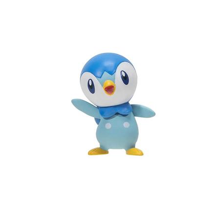 Boneco Pokemon - Pokebola - Clip N Go - Piplup + Poke Bola SUNNY BRINQUEDOS