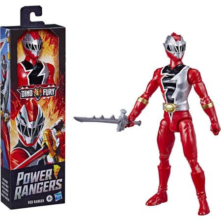 Boneco Power Rangers Dino Fury 30cm Ranger Vermelho Hasbro