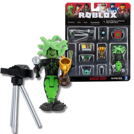 Roblox Avatar Shop Series Collection - Social Medusa Influencer with Selfie  Stick Figure Pack [Includes Exclusive Virtual Item]