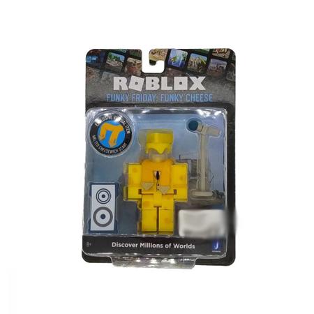 Figuras Articuladas - Roblox - Funky Fridau: Funky Cheese - Amarelo - Sunny