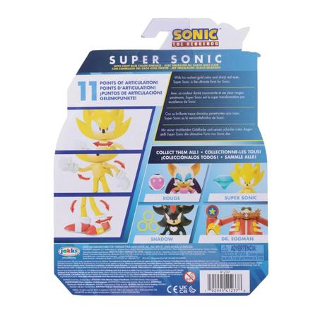 Boneco Sonic Articulado 10cm O filme - Jakks - Fabrica da Alegria