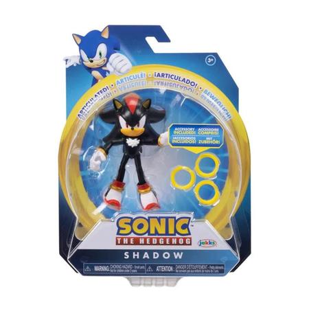 Boneco Shadow Articulado 10cm Sonic O Filme - Jakks - Bonecos