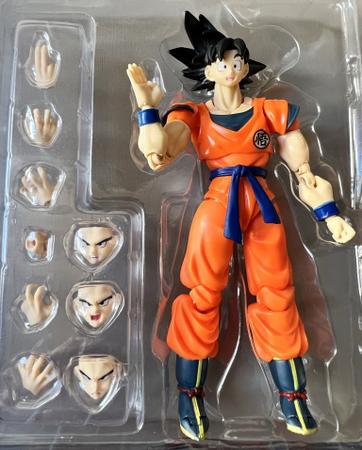 Boneco articulado de brinquedo dragon ball, figura de ação