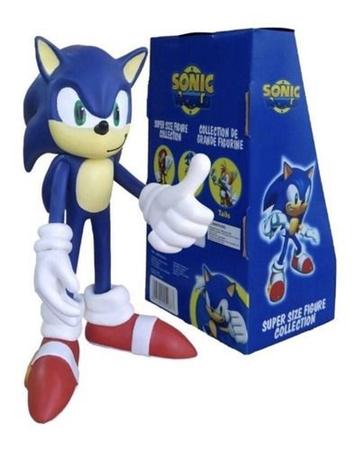 Boneco Sonic Azul Pequeno com Caneca Personalizada