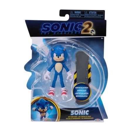 Sonic - Boneco Do Sonic 4.0 Polegadas - Ailos aproxima