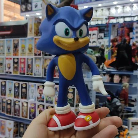 Boneco Sonic Caixa Grande Brinquedo Jogo 20cm