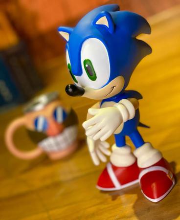 Boneco Sonic Articulado Grande Original Brinquedo