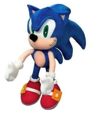 Boneco Sonic Ouriço de pelúcia 50cm (Azul)