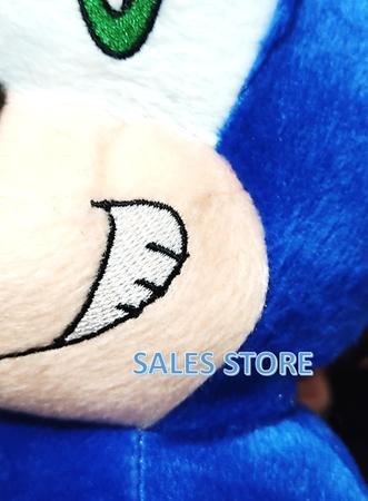 Boneco Sonic De Pelúcia Azul 50cm Grande