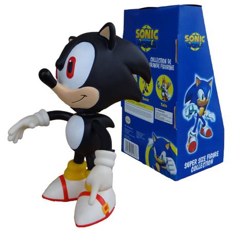 Boneco Sonic Preto Grande Collection Shadow - Super Size Figure