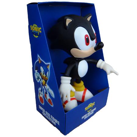 Boneco Sonic Preto Grande Collection Shadow - Super Size Figure