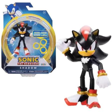 BONECO SONIC The Hedgehog Shadow Articulado - Candide 3407 - TRENDS  Brinquedos