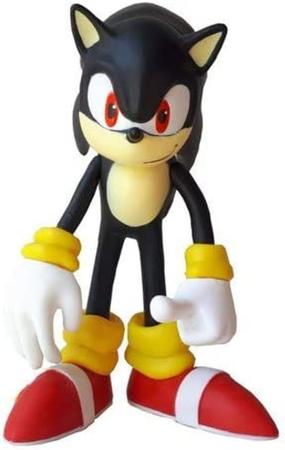 Boneco Action Figure Shadow Sonic Black Preto Articulado Grande