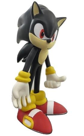 Boneco Action Figure Sonic Preto Articulado 23cm - WebContinental