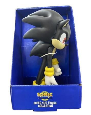 Boneco Sonic shadow 23cm sonic collection articulado preto jogo