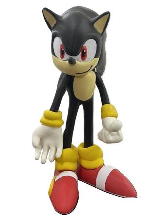 Boneco Action Figure Shadow Sonic Black Preto Articulado Grande