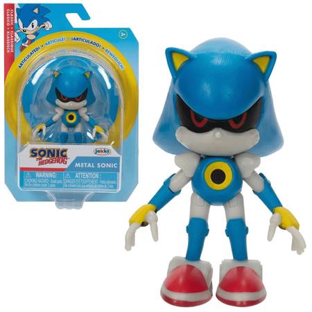 Kit 5 Bonecos Filme Sonic Tails Metal Sonic Knuckles Shadow Hedgehog