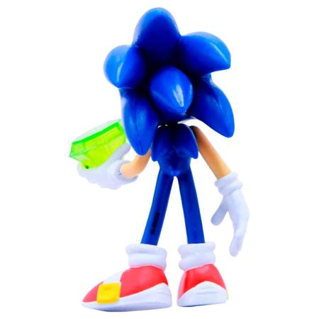 Boneco Sonic the Hedgehog - Sonic 10 cm Just Toys em Promoção na