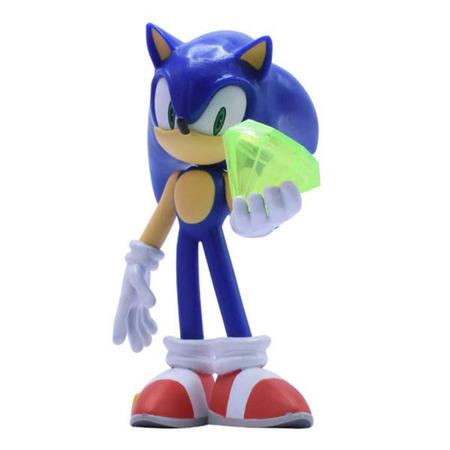 Imagem de Boneco Sonic The Hedgehog Sonic Esmeralda Anel Just Toys