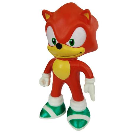 Boneco Sonic Vermelho 15cm Caneca Personalizada Colecionável