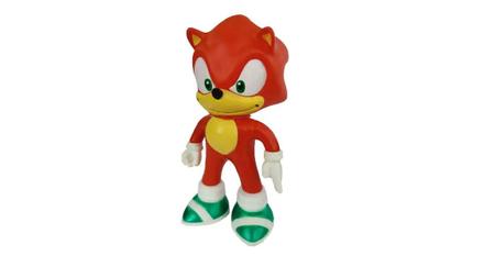 Boneco Sonic Vermelho Collection Com Caneca Personalizada - Super