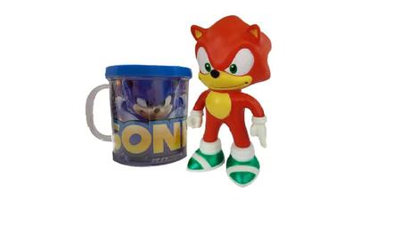 Boneco Do Personagem Sonic O Filme Articulado + Caneca 350ml