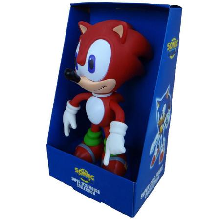 Boneco Sonic Vermelho Grande Collection