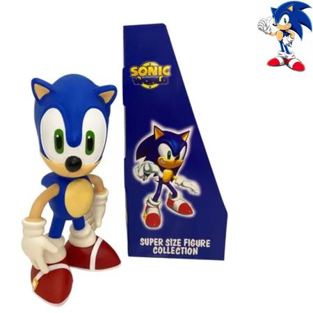 Boneco Action Figure Super Sonic 23cm Sonic - Casa & Vídeo