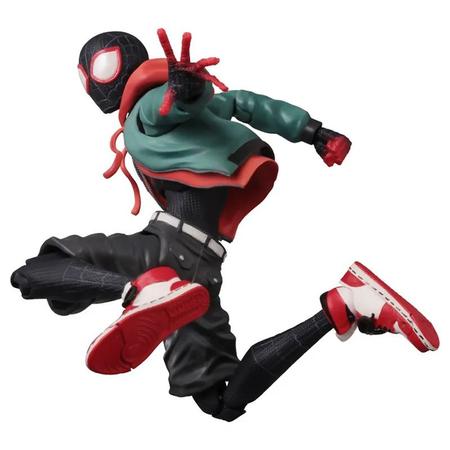 Imagem de Boneco Spider Man Miles Morales Action Figure Articulado Marvel Homem Aranha Brinquedo Colecionavel