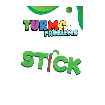 Boneco Stick Turma do Problems - Grande - 35cm- Minecraft - Algazarra