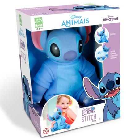 Boneco Stitch Baby Coleção Disney Amor De Filhote Vinil Bebê - Roma  Brinquedo - Bonecos - Magazine Luiza