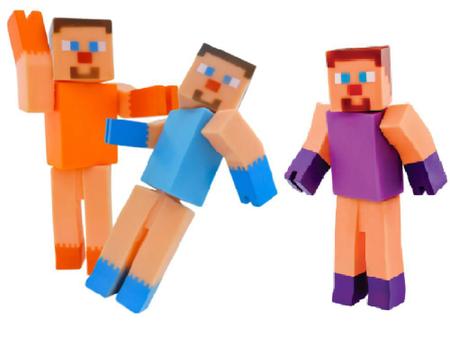 Boneco Super Blocks Articulados Jogo Minecraft l Ailos Aproxima
