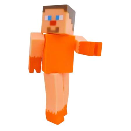 Boneco Minecraft Figura Vinil Articulado Brinquedo Infantil