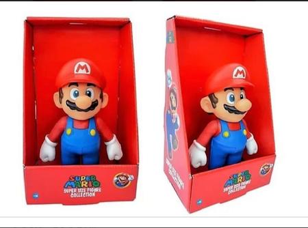 Imagem de Boneco Super Mario Bros Articulável 23cm Action Figure Colecionável Infantil Vinil Brinquedo