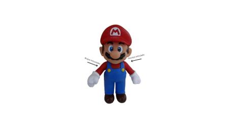 Imagem de Boneco Super Mario Bros Articulável 23cm Action Figure Colecionável Infantil Vinil Brinquedo
